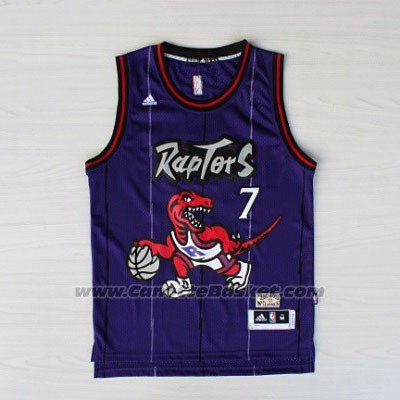 Maglia Toronto Raptors Kyle Lowry #7 Retro Viola